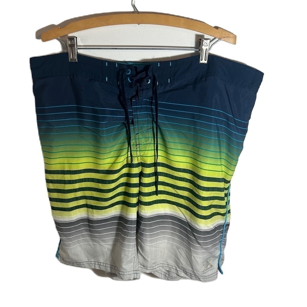 ZeroXposur Swim Trunks Sz XL Blue Green Men’s Bathing